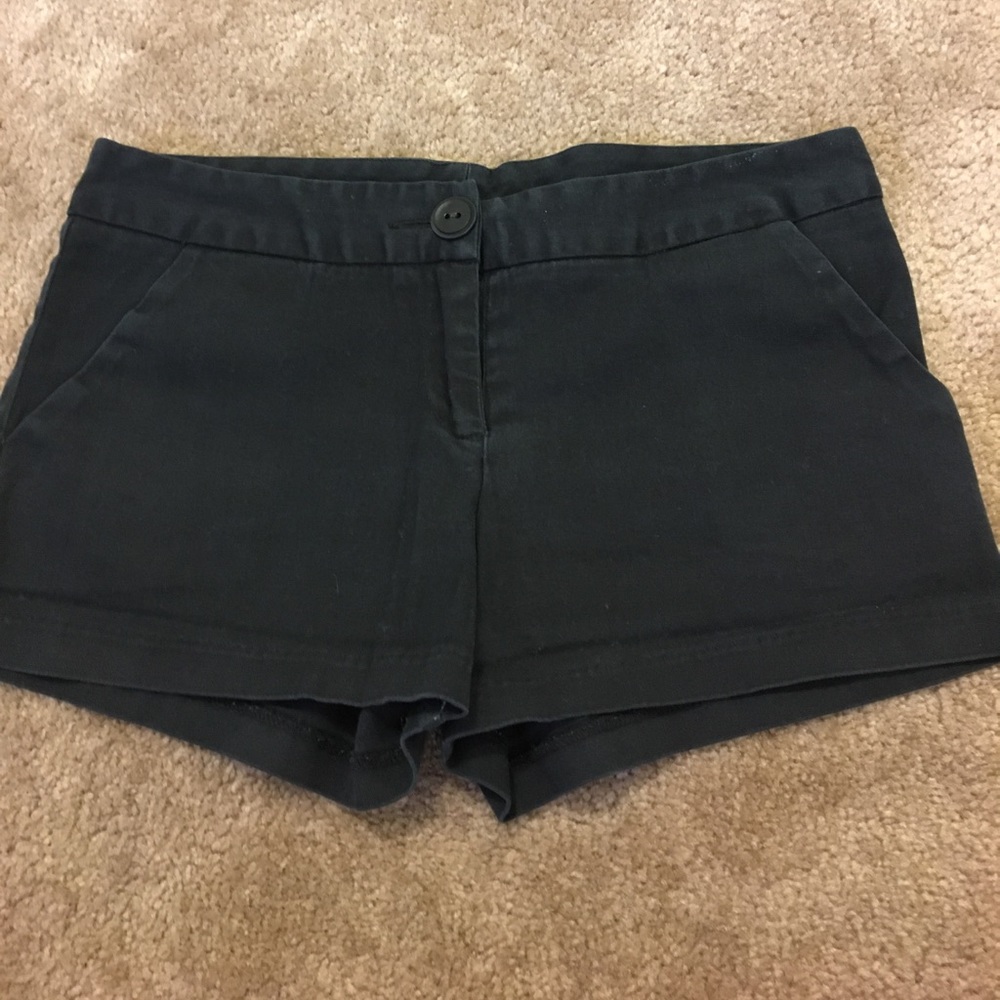 Black simple shorts