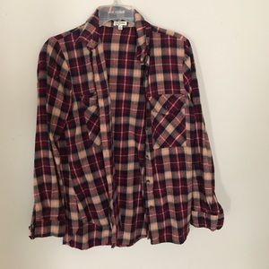 Multicolored flannel.