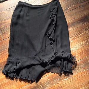 ABS black chiffon skirt