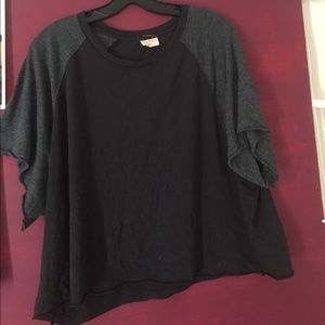 Black and grey soft tee shirt