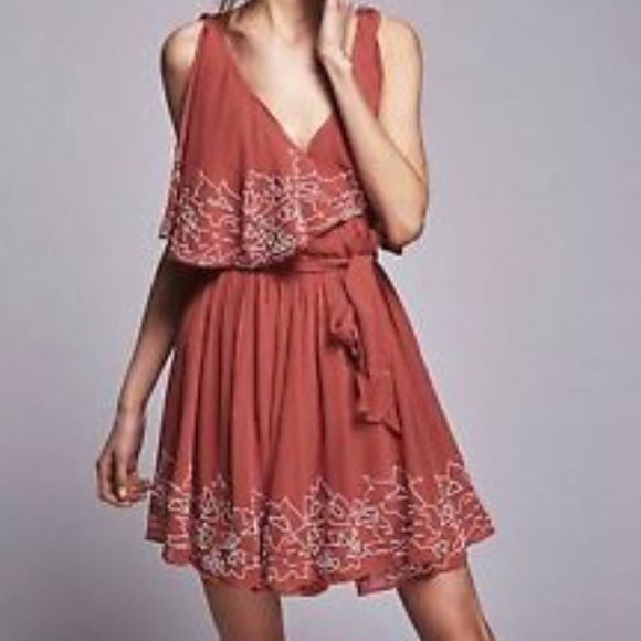 free people // beaded wrap dress - Picture 2 of 3