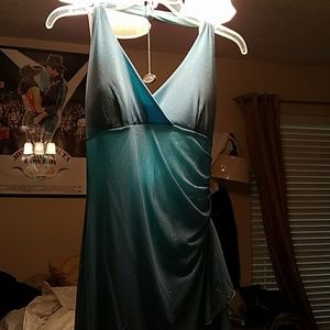 Light blue prom dress