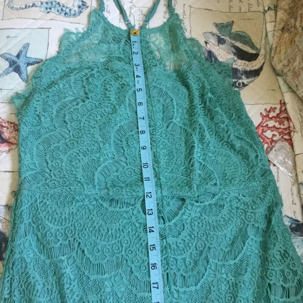 More pics on  Free People teal dress.