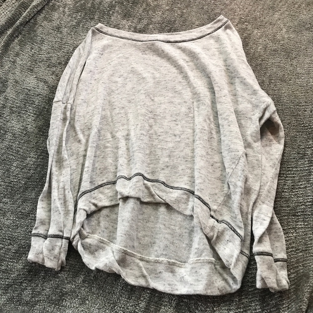 Forever 21 Casual Long Sleeve Shirt Gray Soft