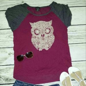 Wetseal owl shirt