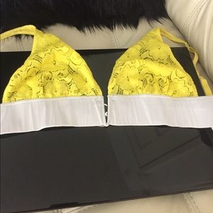 Yellow free people bralette