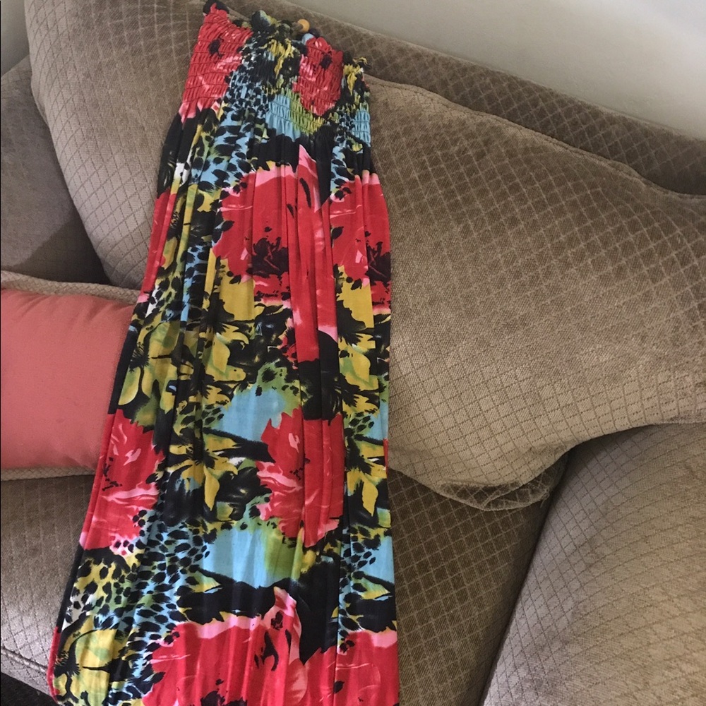 Long dres "multicolor"