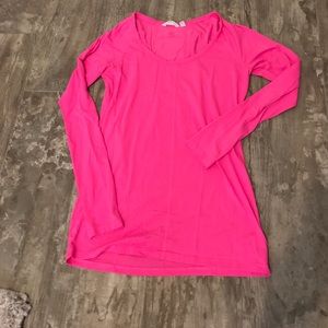 Athleta long sleeve pink top