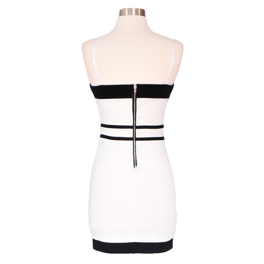 ❗️FINAL PRICE❗Black White Colorblock Bodycon Dress - Picture 7 of 7