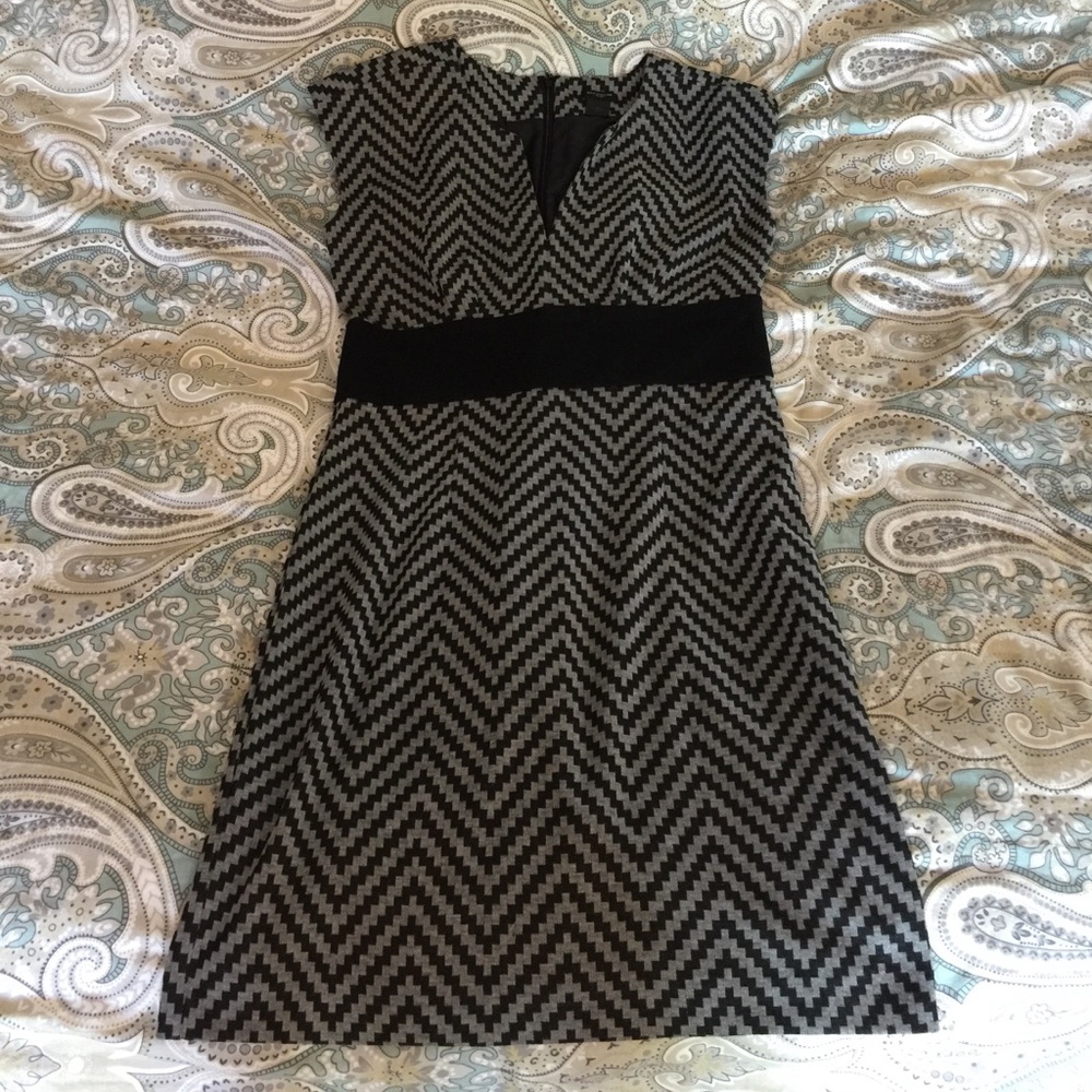Black and grey business dress