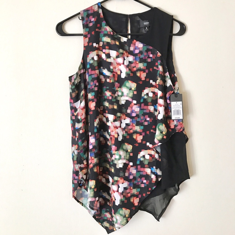 Mossimo dreamy multicolor chiffon tank