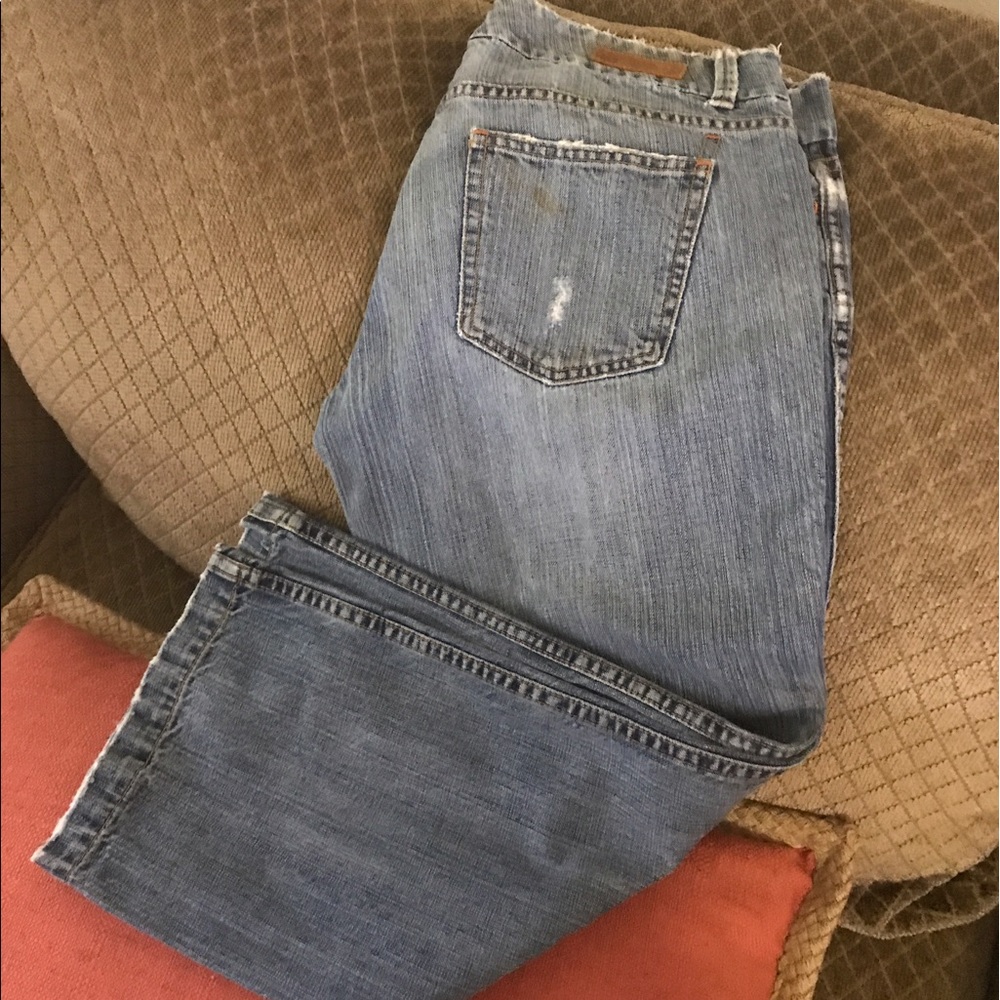 Capri boot leg jeans