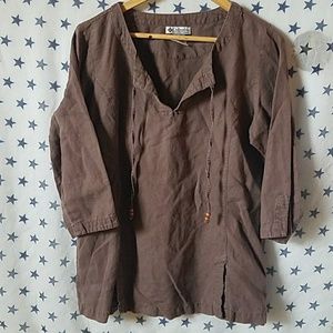 Brown Columbia tunic