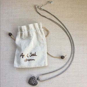 Brighton Art and Soul Silver Locket Heart Necklace
