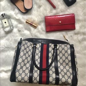 Vintage Gucci Boston Web Bag