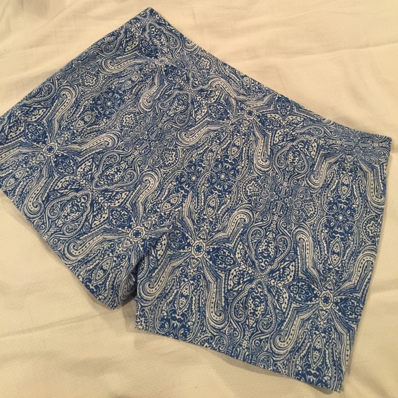 Blue and White Cremieux Shorts - Picture 2 of 3