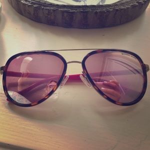 Michael kors aviator pink and tortoise shades
