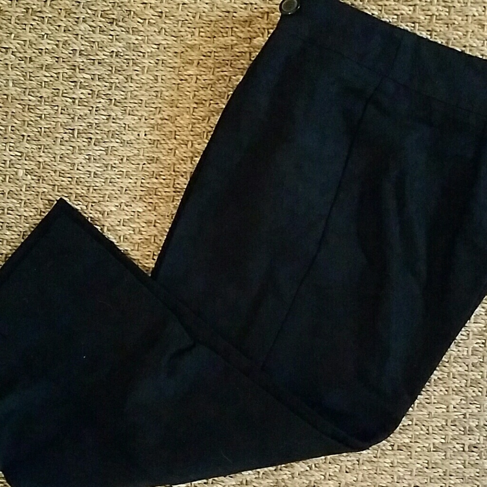 Black Capris with embroidery