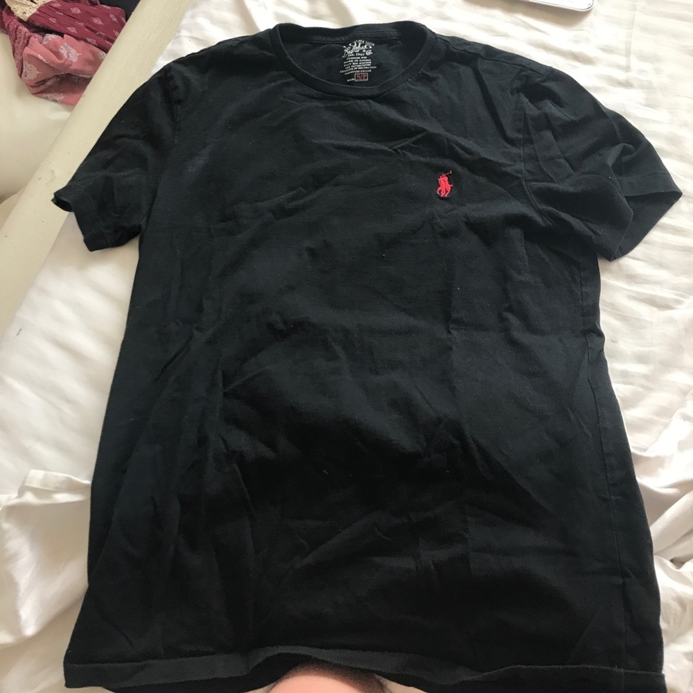 black polo tshirt