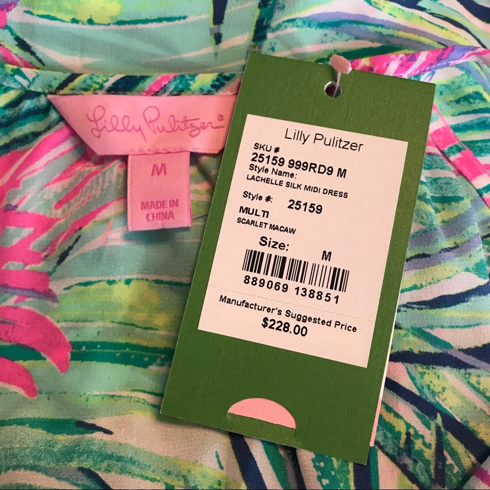 NWT Lilly Pulitzer Lachelle Silk Midi Dress - Picture 2 of 2