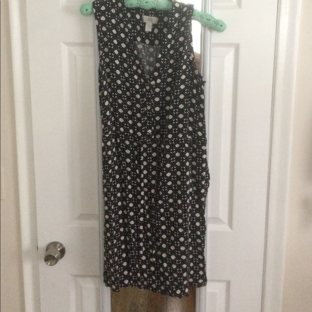 Loft printed sleeveless dress