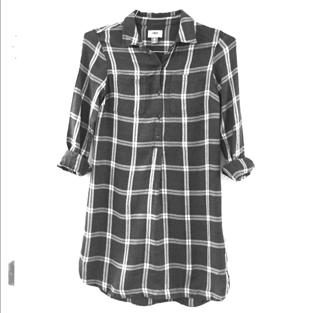 Plaid Shirt Dress
