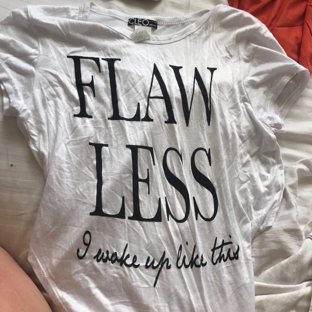 NWOT "flawless" cropped tee