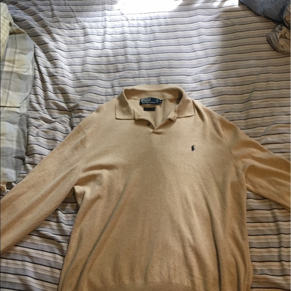 Vintage collared long sleeve polo by RL