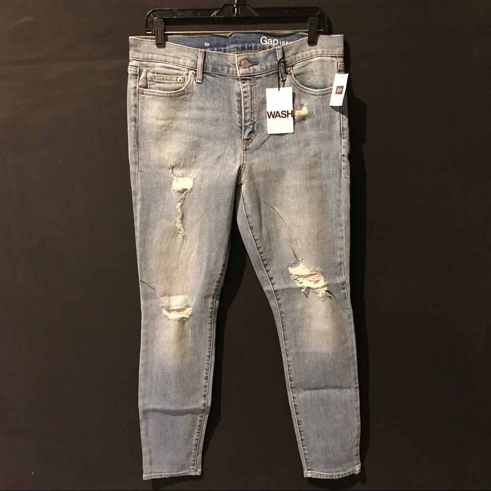 GAP "Authentic 1969 Destructed True Skinny Jeans"