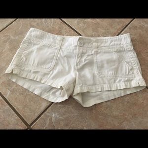 Hollister white shorts