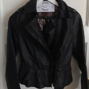 Black pleather jacket
