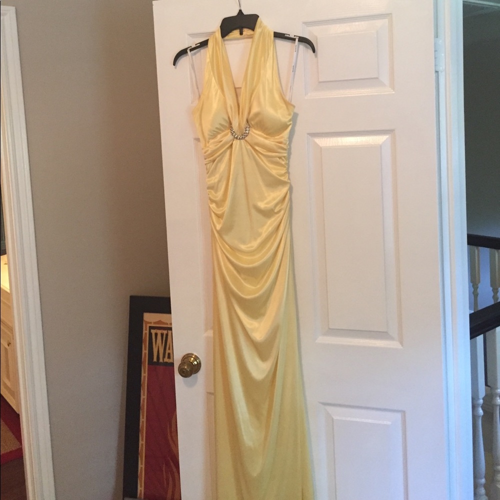 Yellow prom/ formal dress.