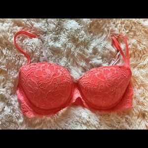 Victoria's Secret Pink Coral Date Bra