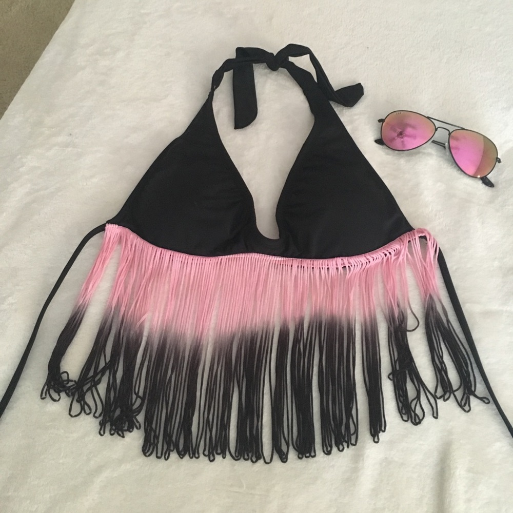 Fringe bikini top