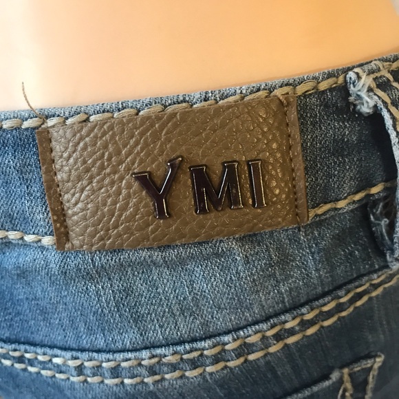 5 YMI American Flag Distressed Denim Shorts July 4 - Picture 4 of 7