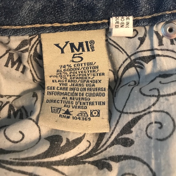 5 YMI American Flag Distressed Denim Shorts July 4 - Picture 5 of 7