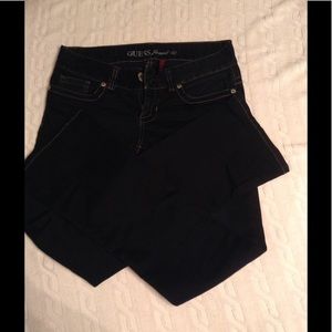 Guess black boot cut jeans