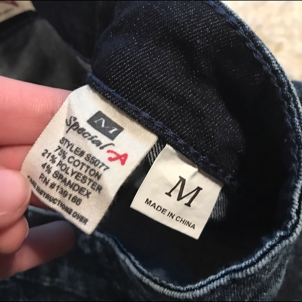 Mineral Wash Denim Skirt A-Line - Picture 6 of 8