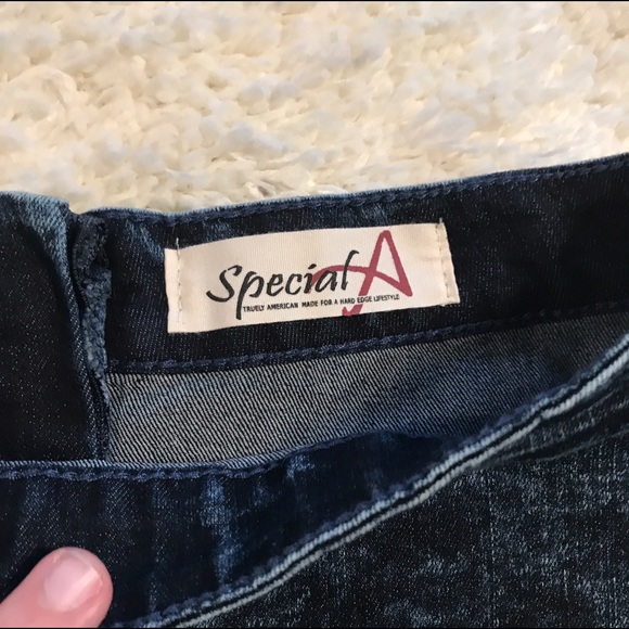 Mineral Wash Denim Skirt A-Line - Picture 5 of 8