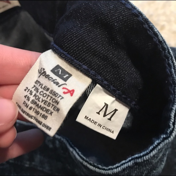 Mineral Wash Denim Skirt A-Line - Picture 6 of 8