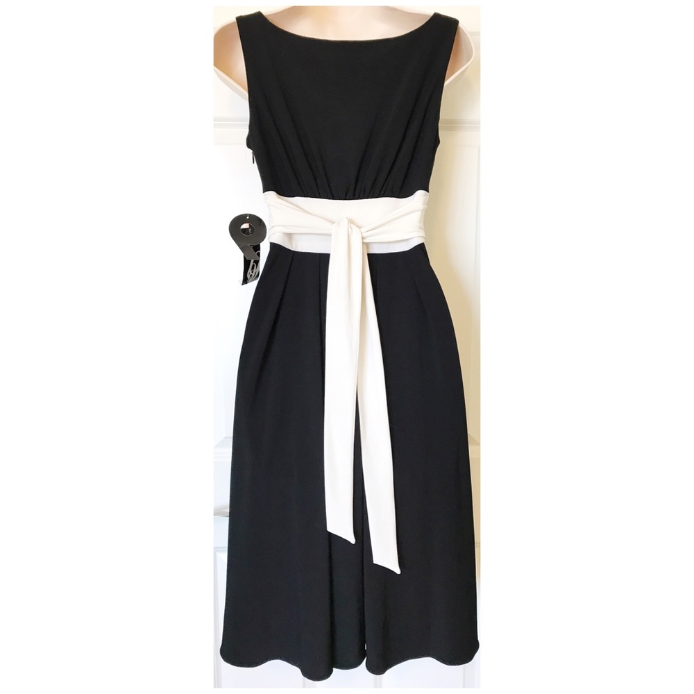 NEW Night Out in Paris Cocktail Dress, Black/Ivory - Picture 6 of 8