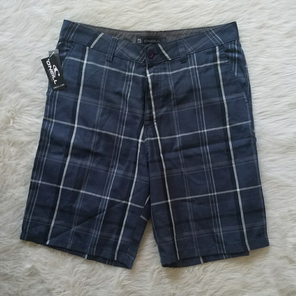 O'Neill Men's Checkered Blue Shorts