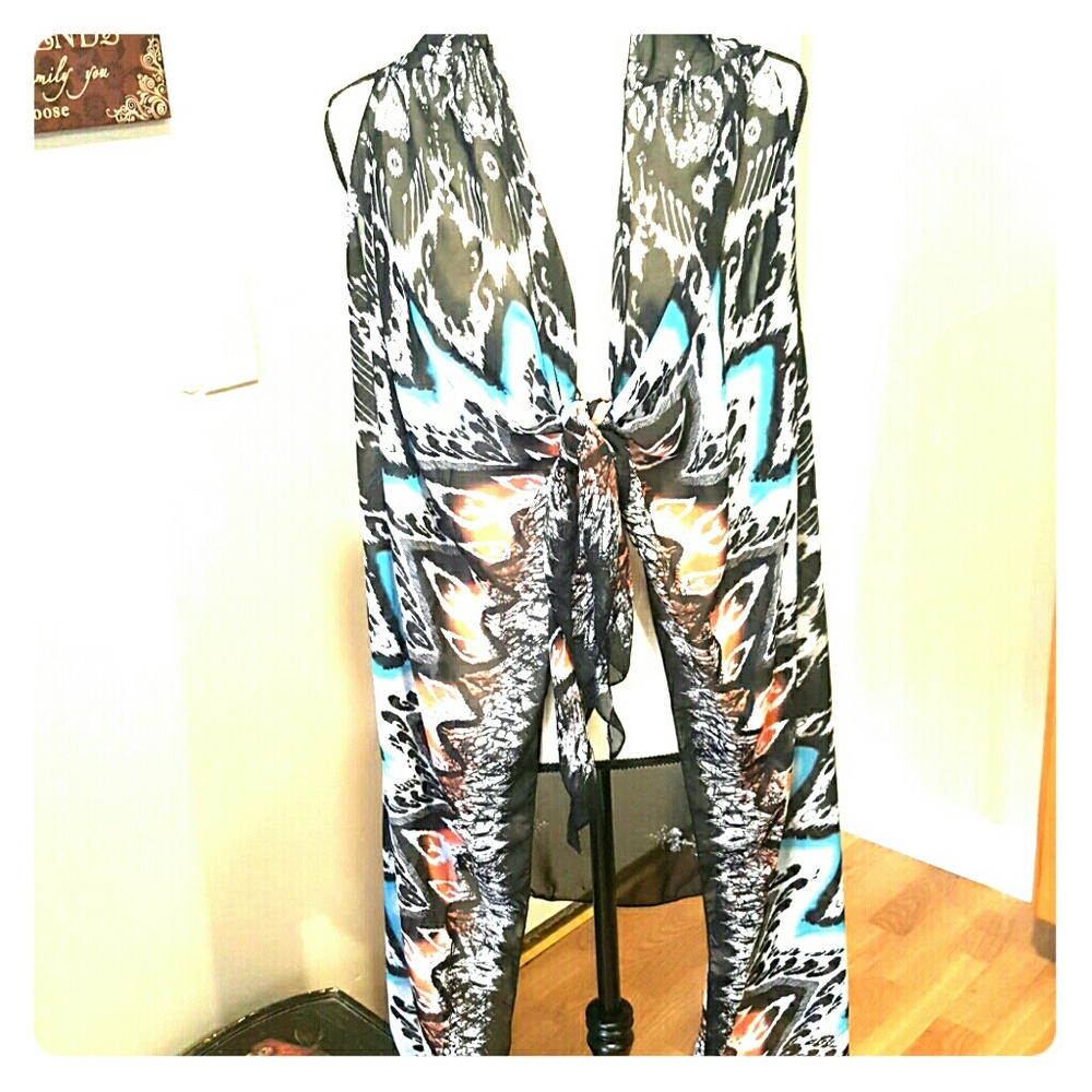 Multi color lightweight summer shaw