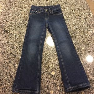 Girls Sonoma dark wash bootcut jeans, size 6