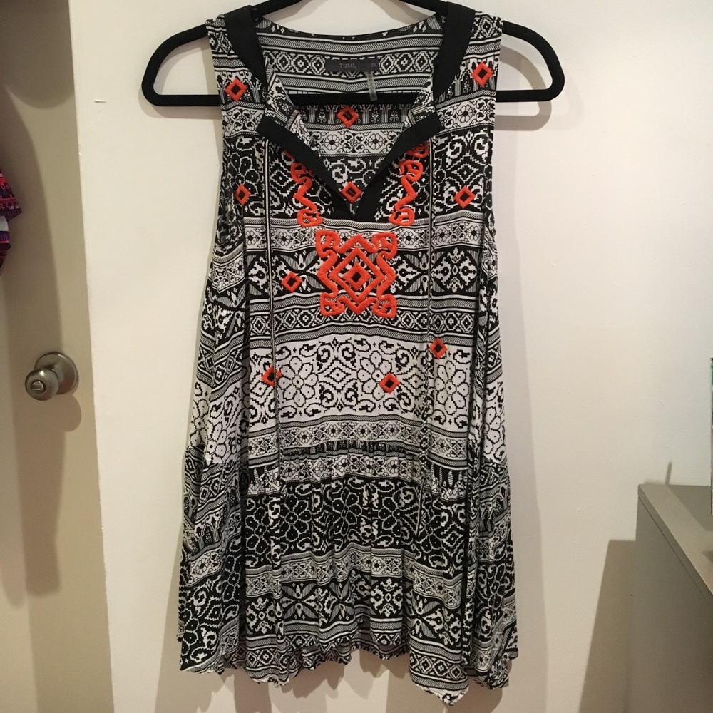 THML Printed Tunic Top