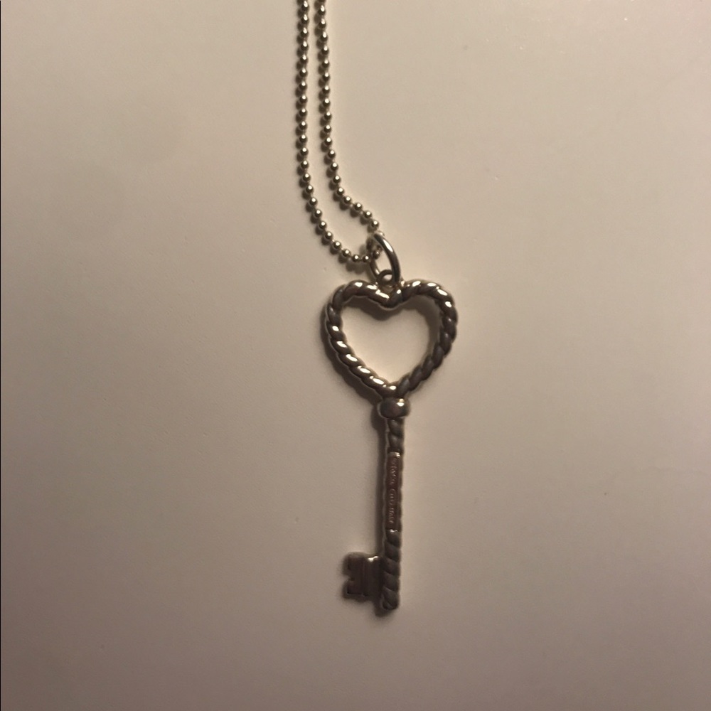 AUTHENTIC Tiffany and Co. heart key necklace
