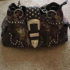 Western Camo Bling Purse