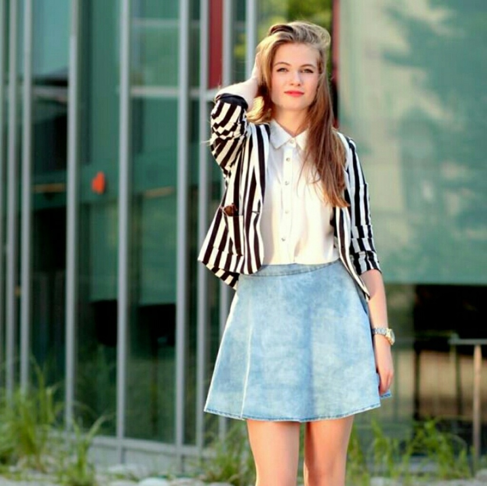 Striped Blazer