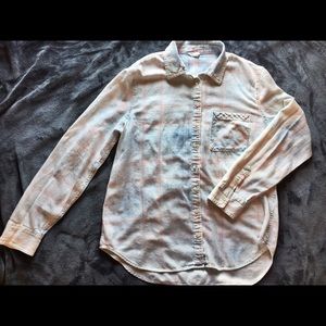 Plaid Denim Button Down