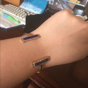 House of Harlow 1960 Lapis Cuff